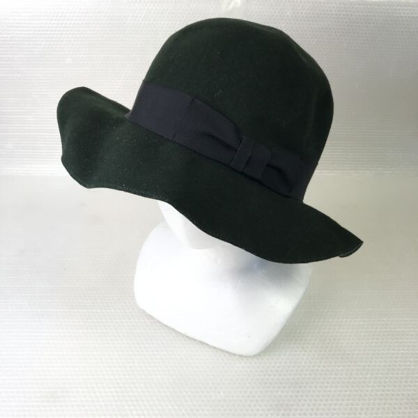 Made in USA★San Francisco Hat/サンフランシスコハット★ウール フェルトハット【M-L/円周46cm/Green/深緑】knit/hat/cap◆CB-07拍卖
