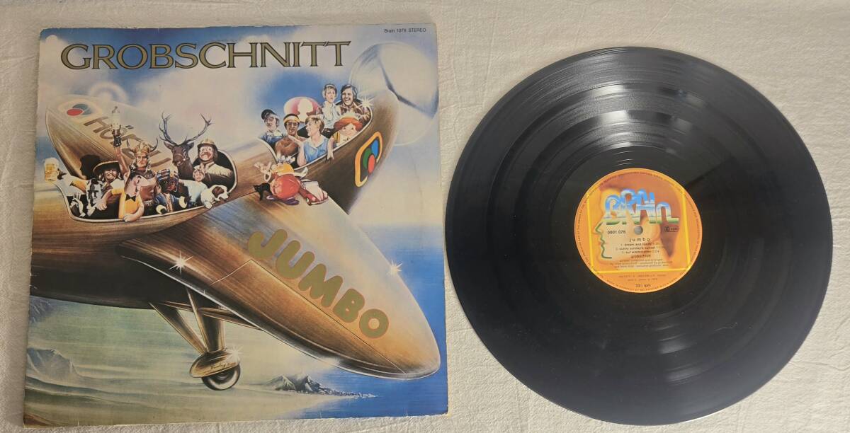独Brainオリジナル盤 LP レコード Grobschnitt / Jumbo Prog Krautrock グローブシュニットドイツ盤 プログレッシブ ロックジャーマン拍卖