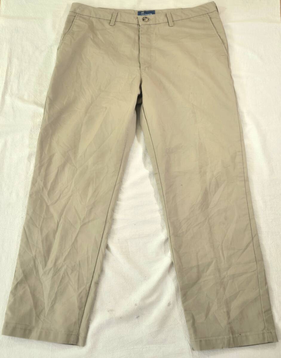 ★ Lee リー チノパン ★ TOTAL FREEDOM Classic Fit Khaki メンズ チノパン 36×32 クラシックフィット メキシコ製 90s~古着拍卖