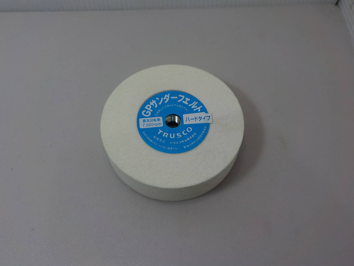 d170★TRUSCO GPサンダーフェルト ねじ込み式 Φ100 ハードタイプ 100x25xM10ねじ径(mm)拍卖