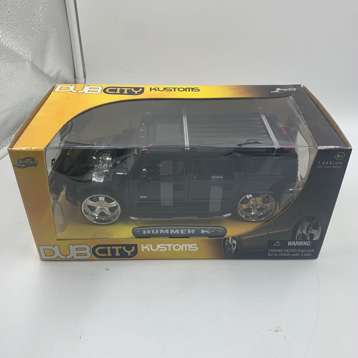 【S.T061】Jada TOYs DUB CITY KUSTOMS HUMMER H2 ブラック 1/24スケールモデル ミニカー拍卖