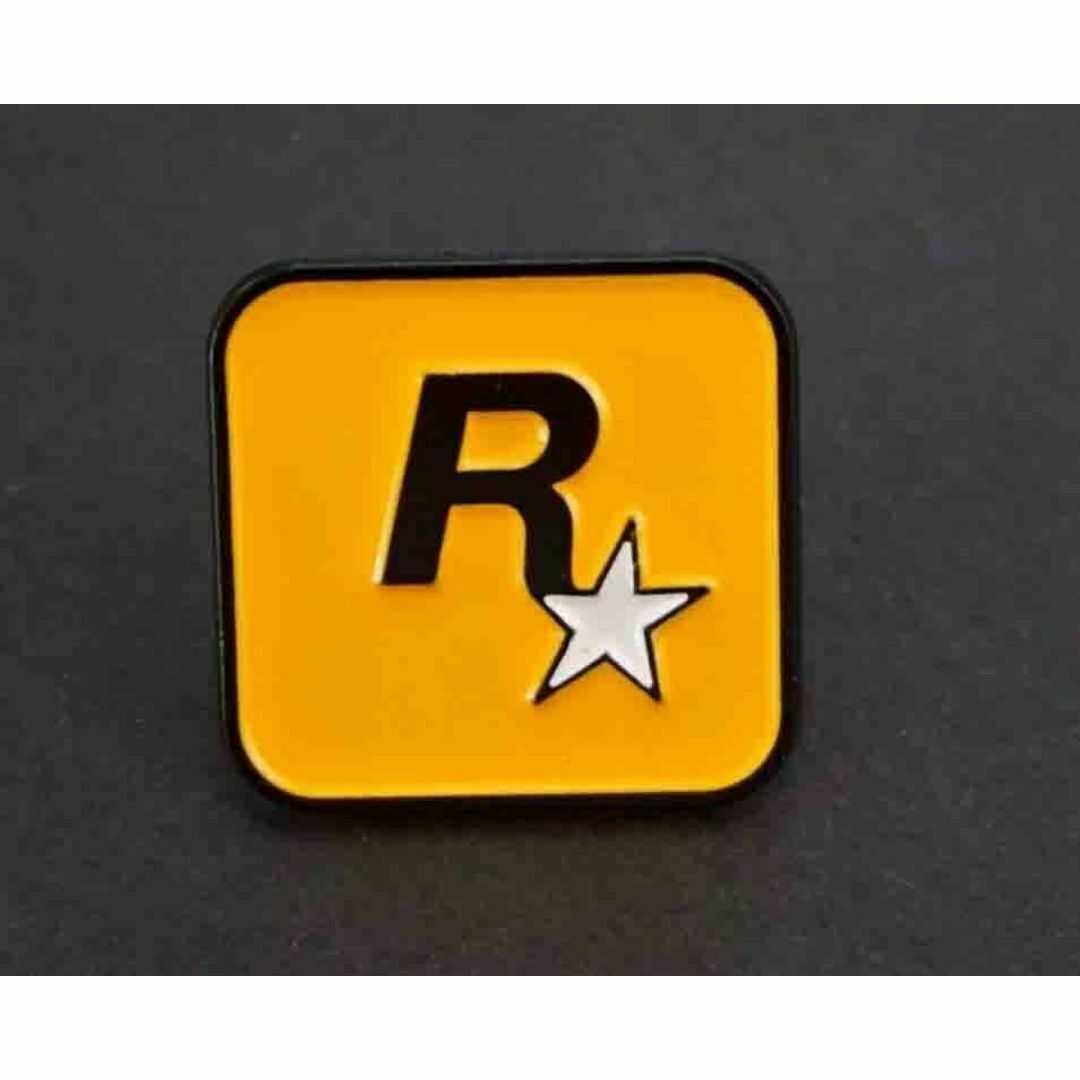 《UK黄R☆》■新品『Rockstar /ロックスター』 ■ゲームス Gamesイギリス■ ピンバッジ バッチ■音楽 ミュージック ゲーム 拍卖