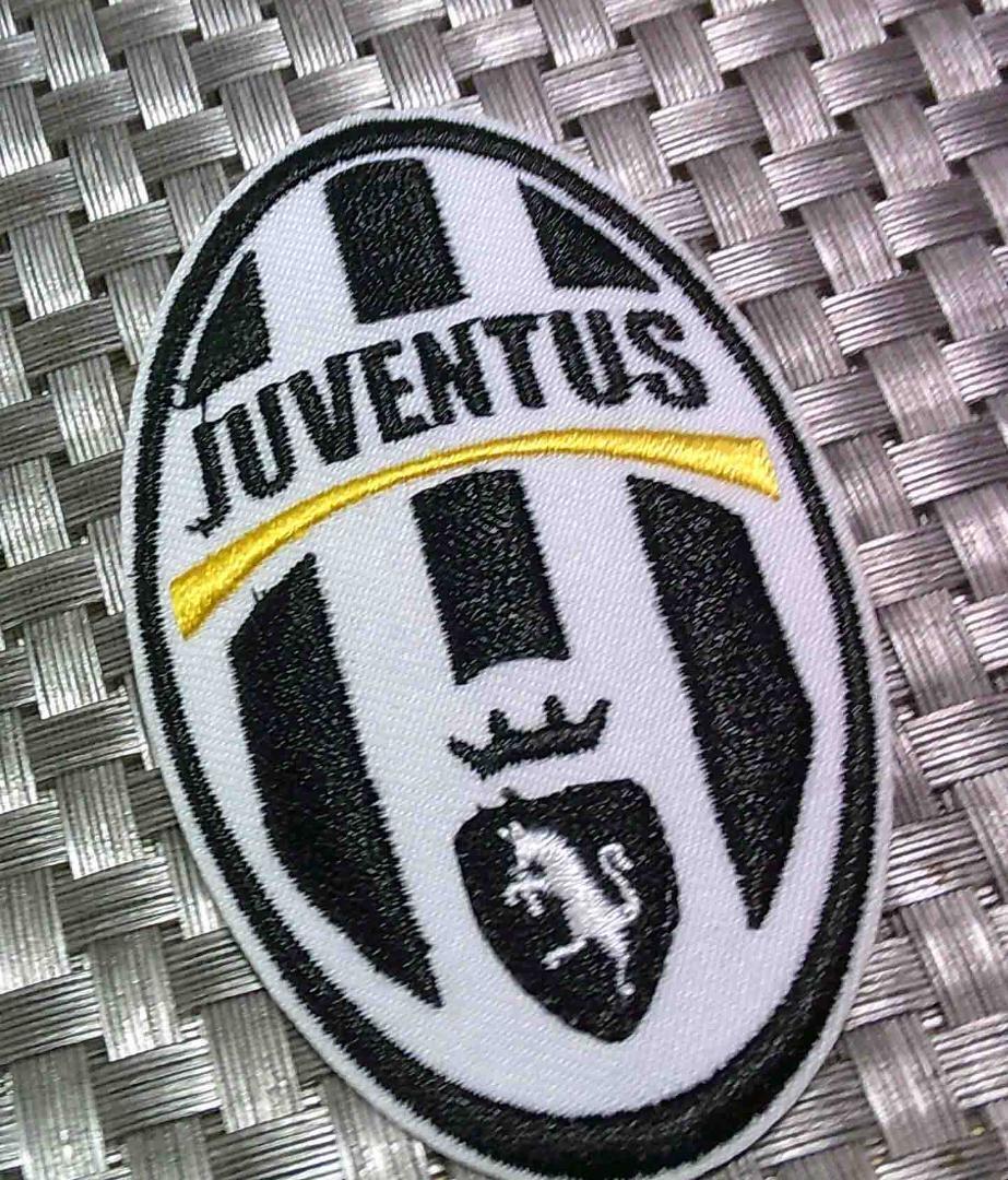 《楕円JV白黒》白黒 楕円形◆蹴魂ユヴェントスFC Juventusイタリア プロサッカークラブ サッカーチーム フットボール セリエA 刺繍ワッペン拍卖