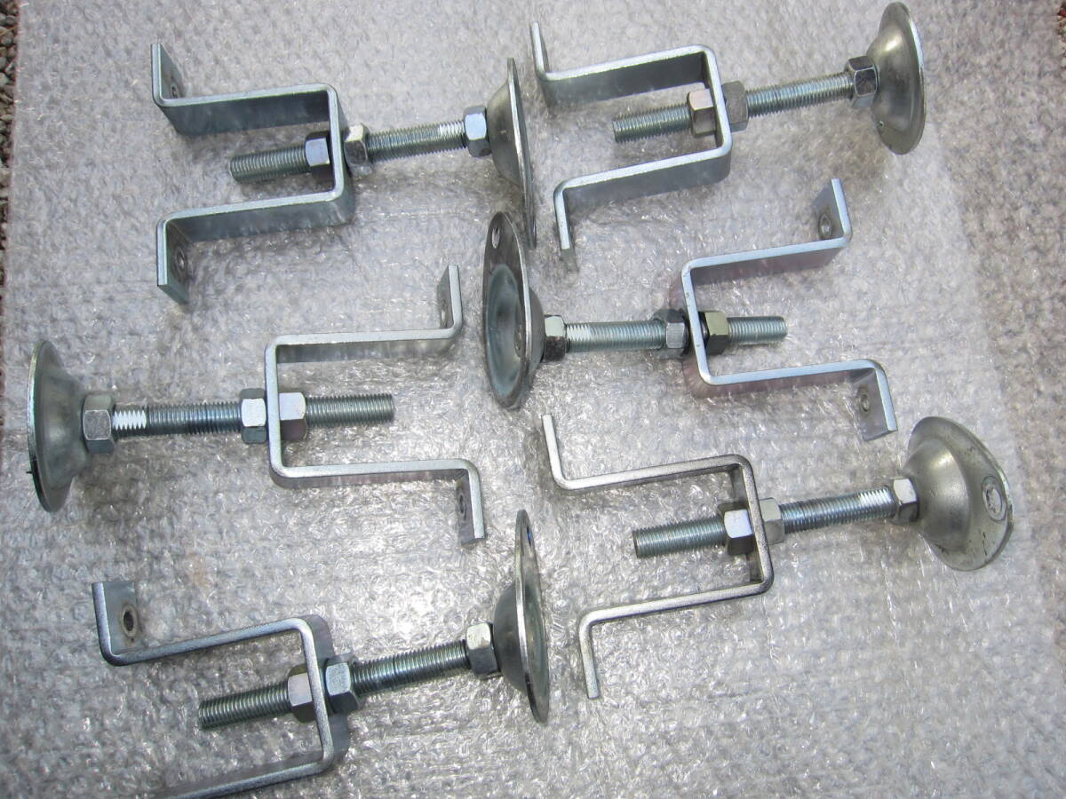固定型アジャスターボルト高さ調整アジャスター中古レベリング足ジャッキボルト使用僅少TRUSCO底上げアジャスター6個セット嵩上げアングル拍卖
