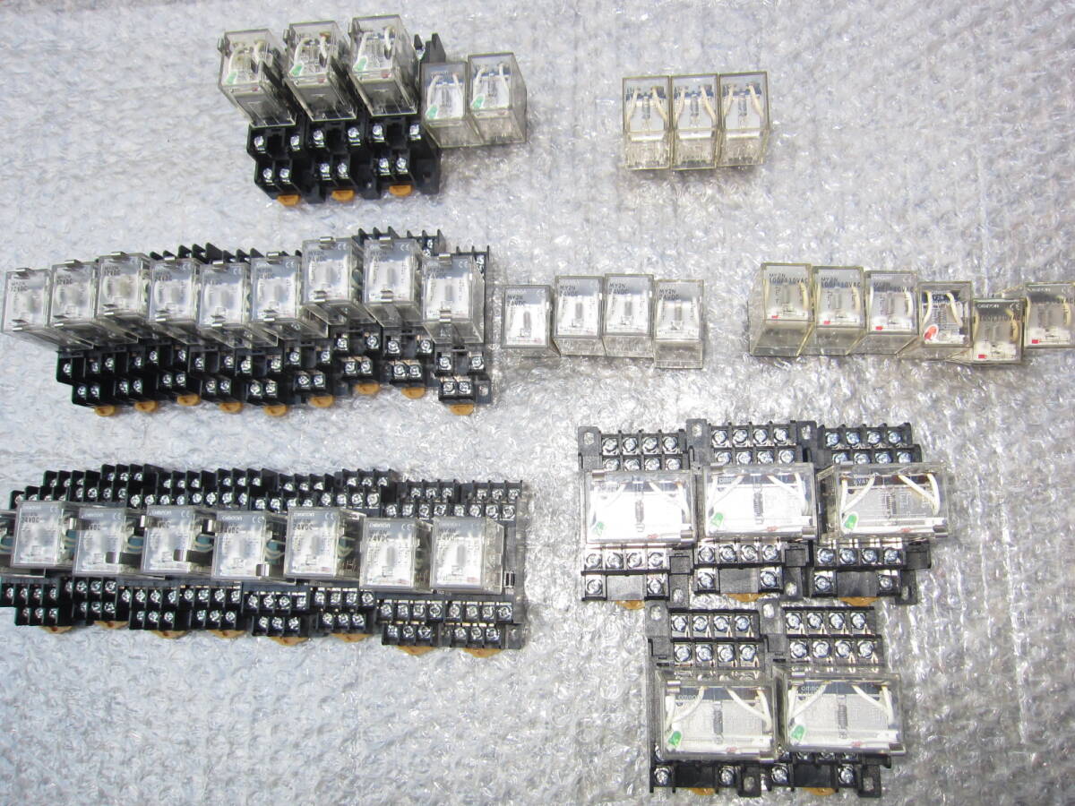 OMRONオムロンLY2バイパワーリレーLY2N中古MY2N大量MY4NセットLY4N美品40個ソケット付PTF08A台座付PTF14A-E12VDC24VDC100/110VAC最安値拍卖