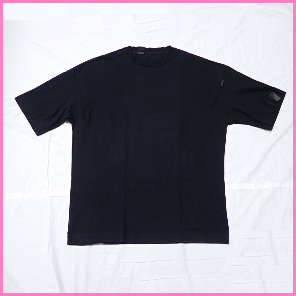 ★N.HOOLYWOOD/エヌハリウッド コンパイルライン 半袖Tシャツ 42/メンズXL相当/ブラック/コットン100%/クルーネック/日本製&2101500051拍卖