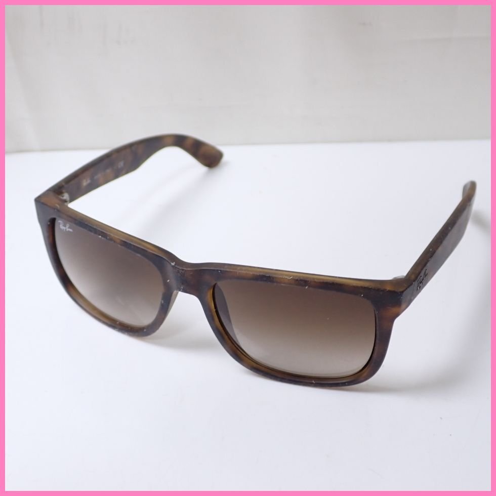 ★Ray-Ban/レイバン サングラス RB4155/ダークブラウンデミフレーム×ブラウンレンズ/ケース・クロス付き/若干難あり&1577906653拍卖