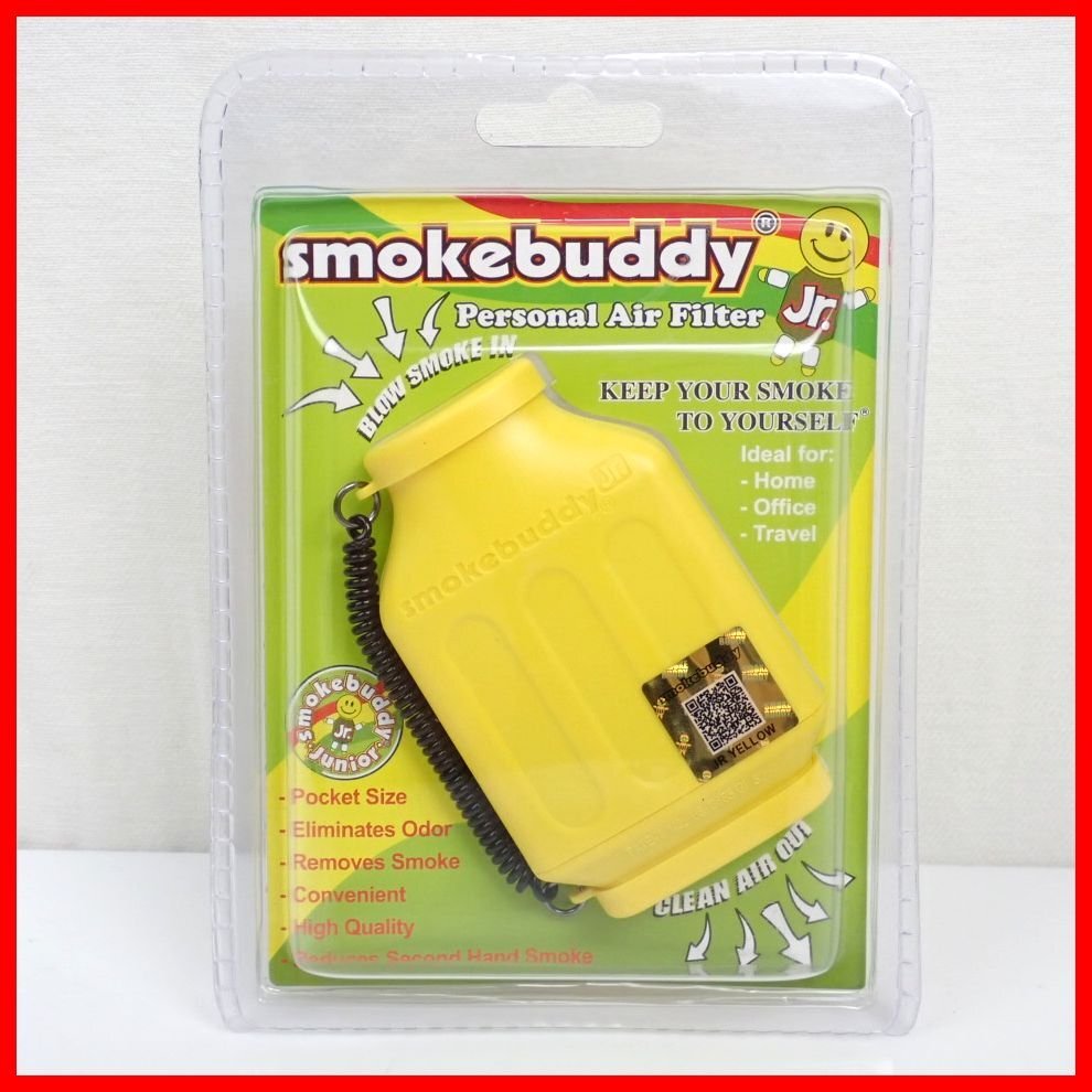 ★未開封 Smokebuddy/スモークバディ パーソナルエアフィルター ジュニアサイズ イエロー/使用回数約200回/消煙/消臭&2161600065拍卖