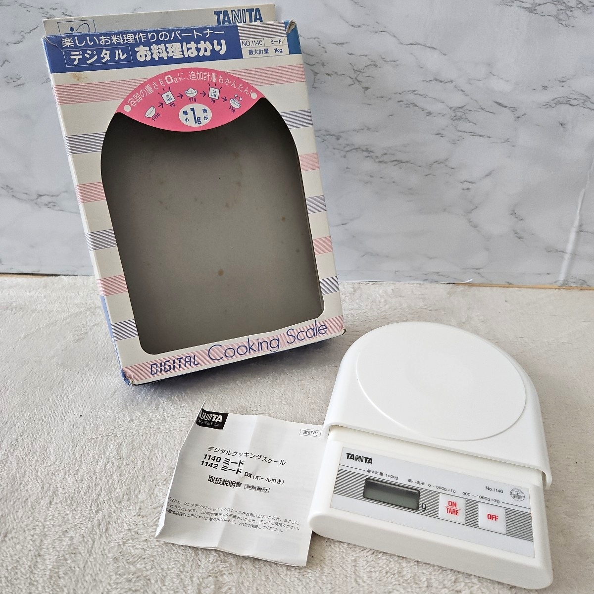 TANITA タニタ クッキングスケール デジタル No.1140 動作OKです 乾電池は別途ご用意下さい 拍卖