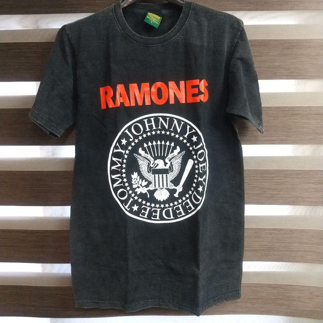 ラモーンズ Ramones 半袖Tシャツ ロンT パンク ロック バンド NY ピグメント ヴィンテージ加工 拍卖