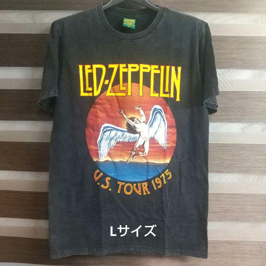 即決特価 新品 送料無料 レッド・ツェッペリン ヴィンテージ Tシャツ バンド ロック メタル TOUR1975 LEDZEPPELIN  復刻版拍卖