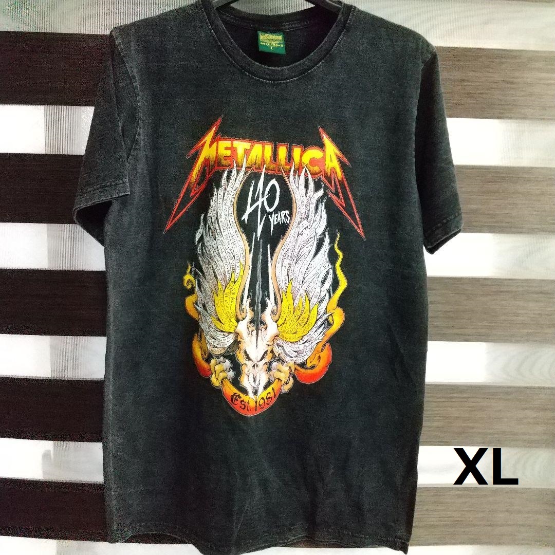 メタリカ METALLICA 40周年記念 メタル パンク スラッシュ ロック Tシャツ バンド XLサイズ拍卖