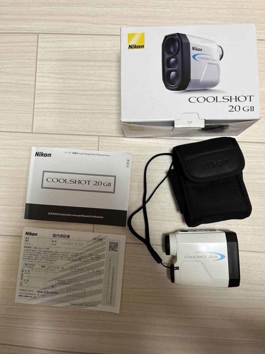 Nikon COOLSHOT 20 GII ゴルフ用ニコン クールショットレーザー距離計 中古品拍卖