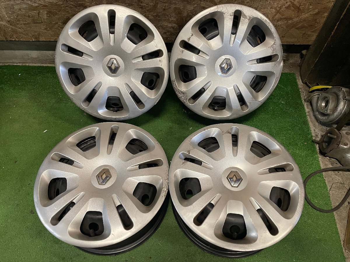 ルノー カングー 純正 14インチ 5.5J +36 PCD100 4H スチール ホイール 4本セット H29拍卖