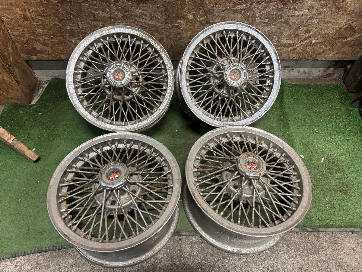 旧車 RAYS PAYTON PLACE 15インチ 6.5J +38? PCD114.3 5H ワイヤー ホイール 4本セット H10拍卖