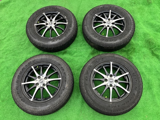 プロボックスで使用 TOYO OPEN COUNTRY AT plus 175/80R15 4本set 15×5.5J +43 4H-100 #NCP50 #NCP51 #NSP160V #NCP160V #NCP165V拍卖