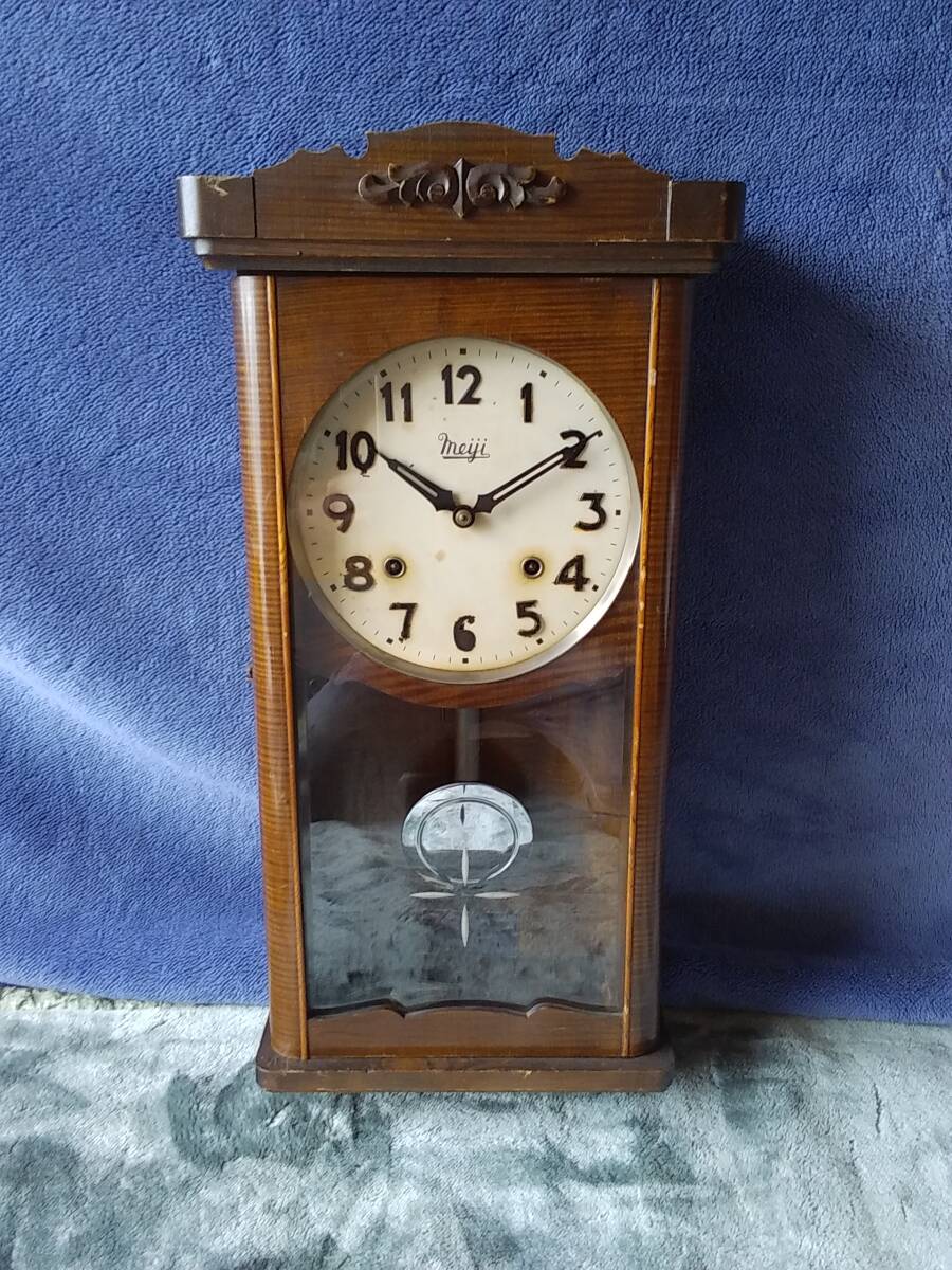 meiji /明治 掛け時計・ボンボン時計・柱時計 ジャンク 現状渡し拍卖