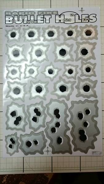 ★36・弾痕・マシンガン・拳銃跡弾丸跡・アメ車・ボディー・ヘルメット・ステッカー・bullet holes・卸・業販・格安・ヒット拍卖