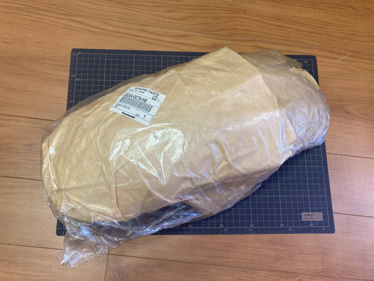 純正 新品 ZX-10R 04-07 フロントフェンダー エボニーブラック 35004-0076-H8 20250926拍卖