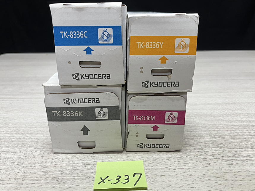 X-337【新品】京セラ KYOCERA トナーキット TK-8336 K/C/M/Y ブラック/シアン/マゼンタ/イエロー 4色4本セット 純正拍卖