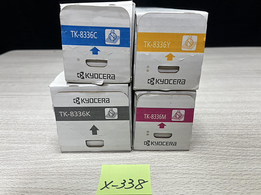 X-338【新品】京セラ KYOCERA トナーキット TK-8336 K/C/M/Y ブラック/シアン/マゼンタ/イエロー 4色4本セット 純正拍卖