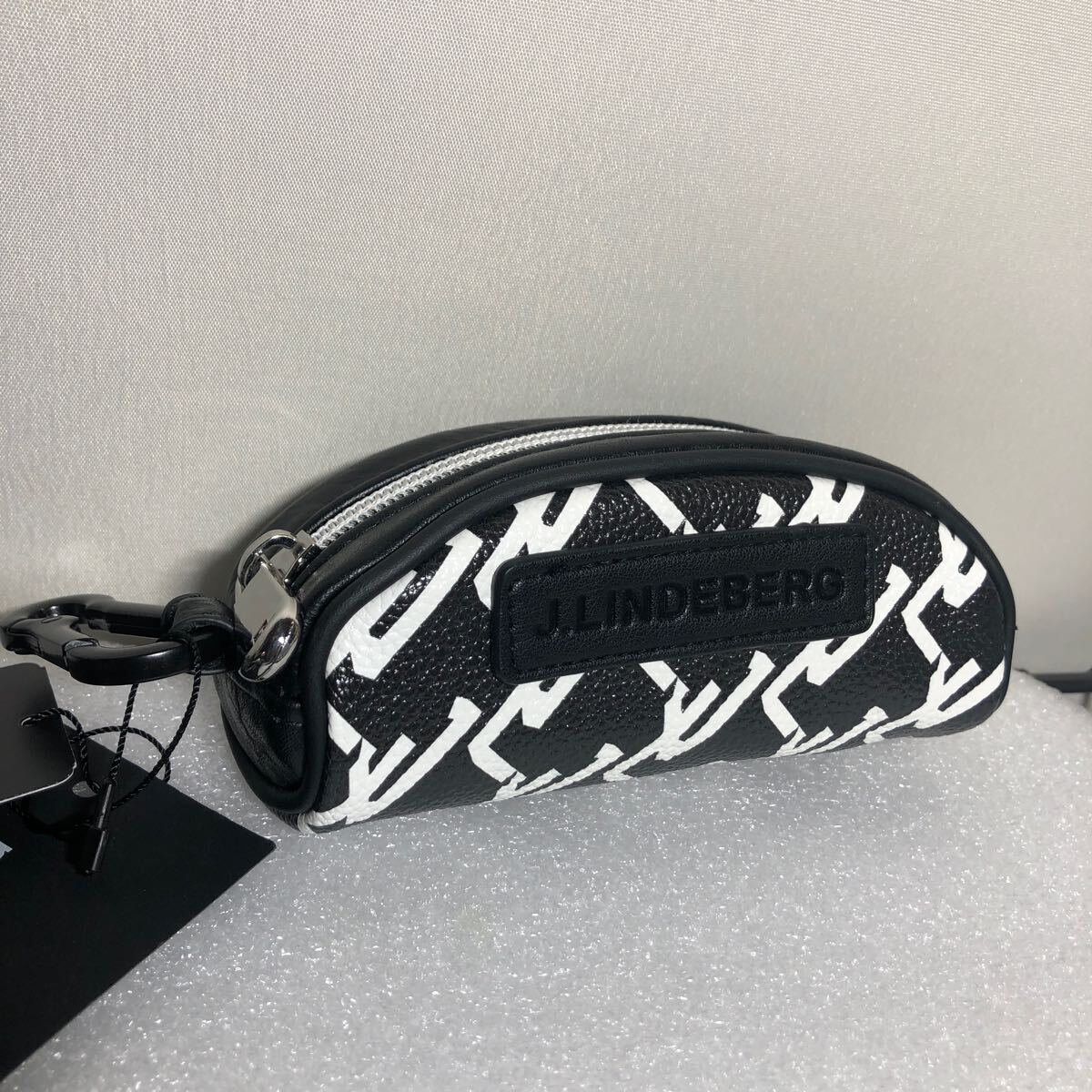 J.LINDEBERG リンドバーグ ボールケース モノグラム柄 ブラック ボールケース ボールポーチ 083-96302拍卖