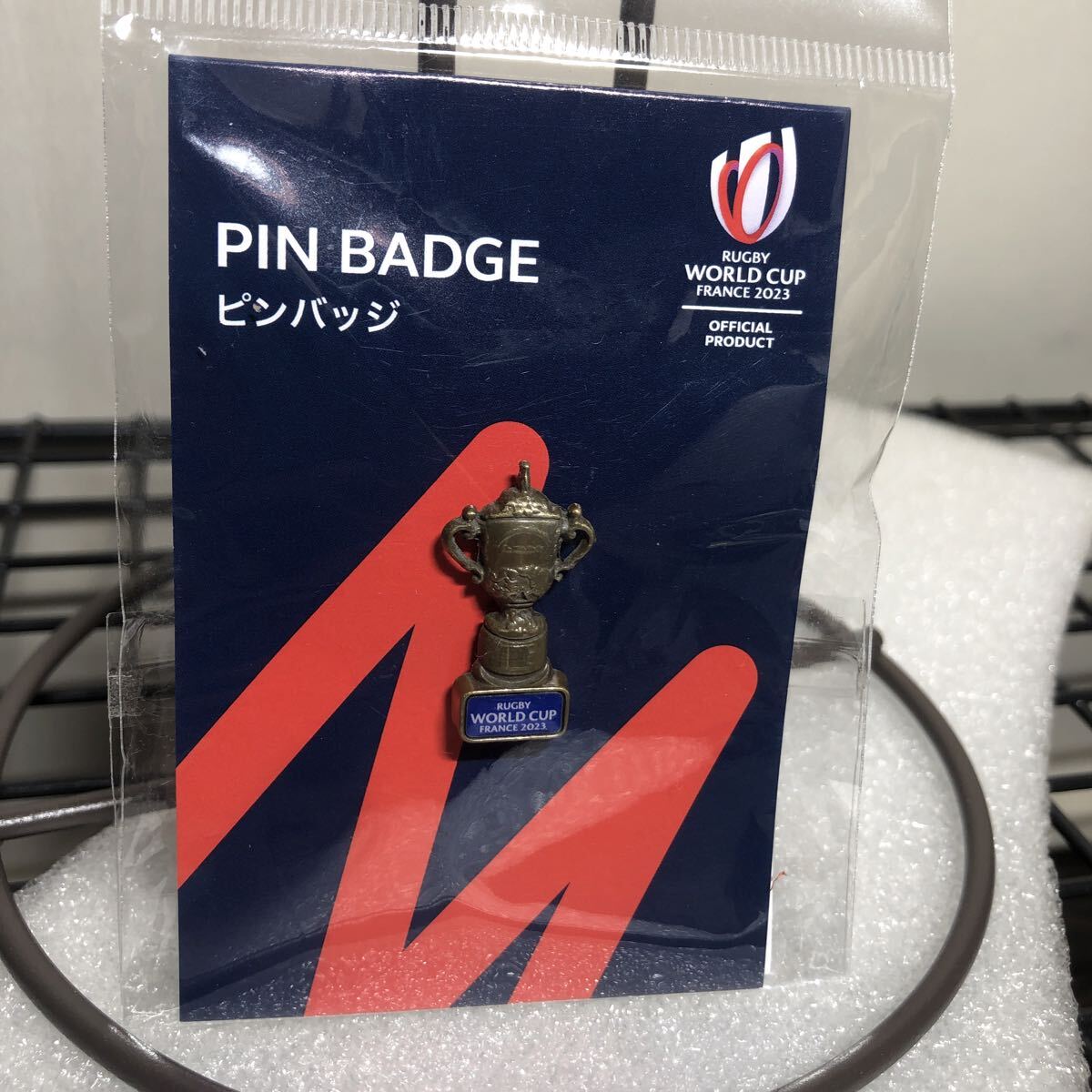 ラグビー ワールドカップ 2023 フランス ウェブエリスカップ トロフィー型 ピンバッジ拍卖
