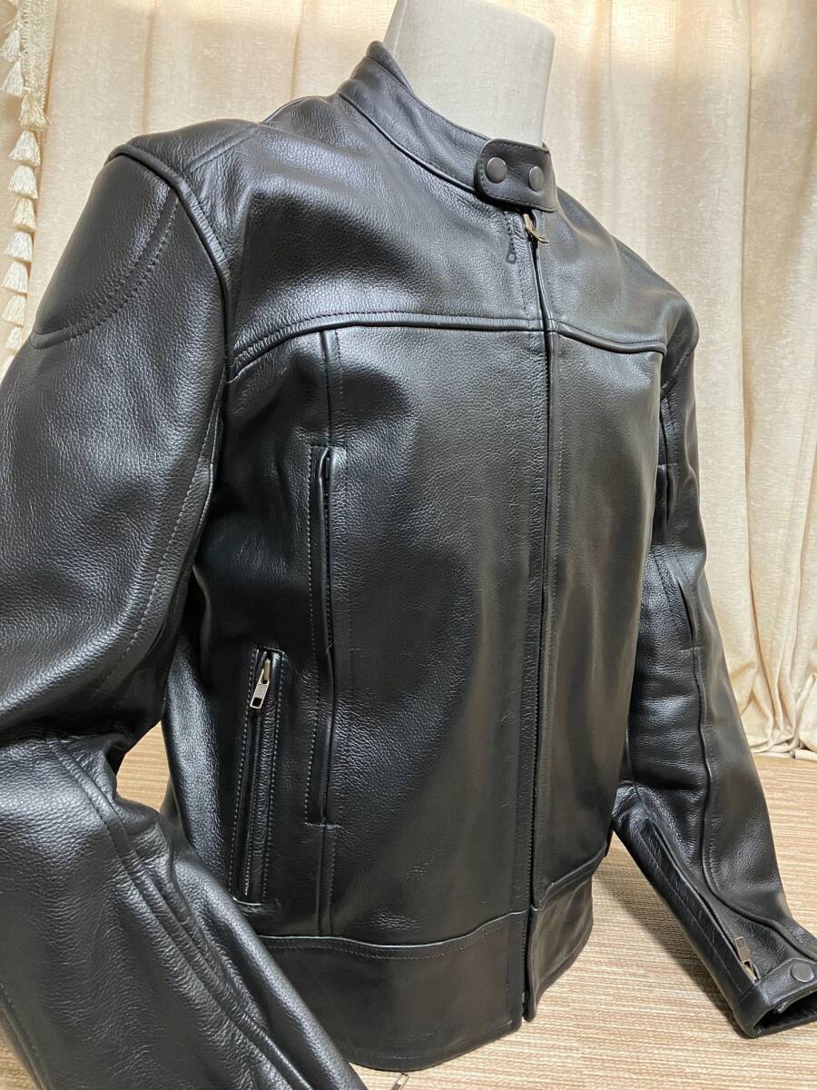 GOOD LUCK 牛革製シングルレザーライディングJKT 身長176-182cm拍卖