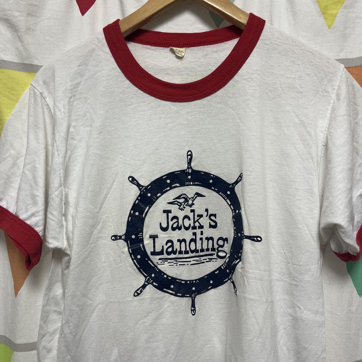 ビンテージ80's USA製 スクリーンスターズ L トリム リンガーTシャツ拍卖