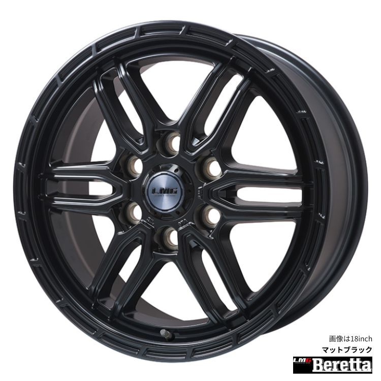 送料無料 レアマイスター Lehrmeister LMG Beretta 5.5J-16 +20 5H-139.7 (16インチ) 5H139.7 5.5J+20【2本セット 新品】拍卖