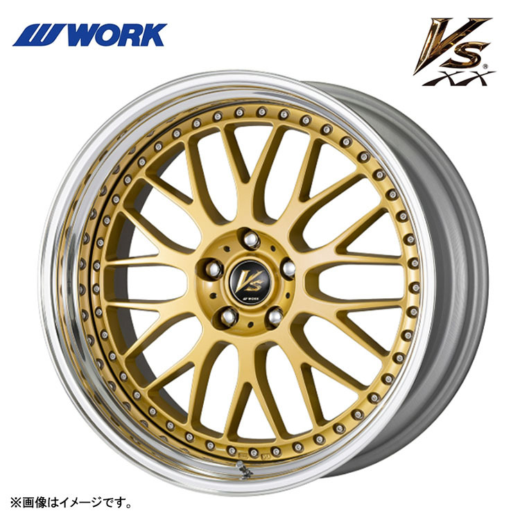 送料無料 ワーク WORK VS XX STEP RIM STANDARD Adisk 9.5J-20 +19 5H-114.3 (20インチ) 5H114.3 9.5J+19【2本セット 新品】拍卖