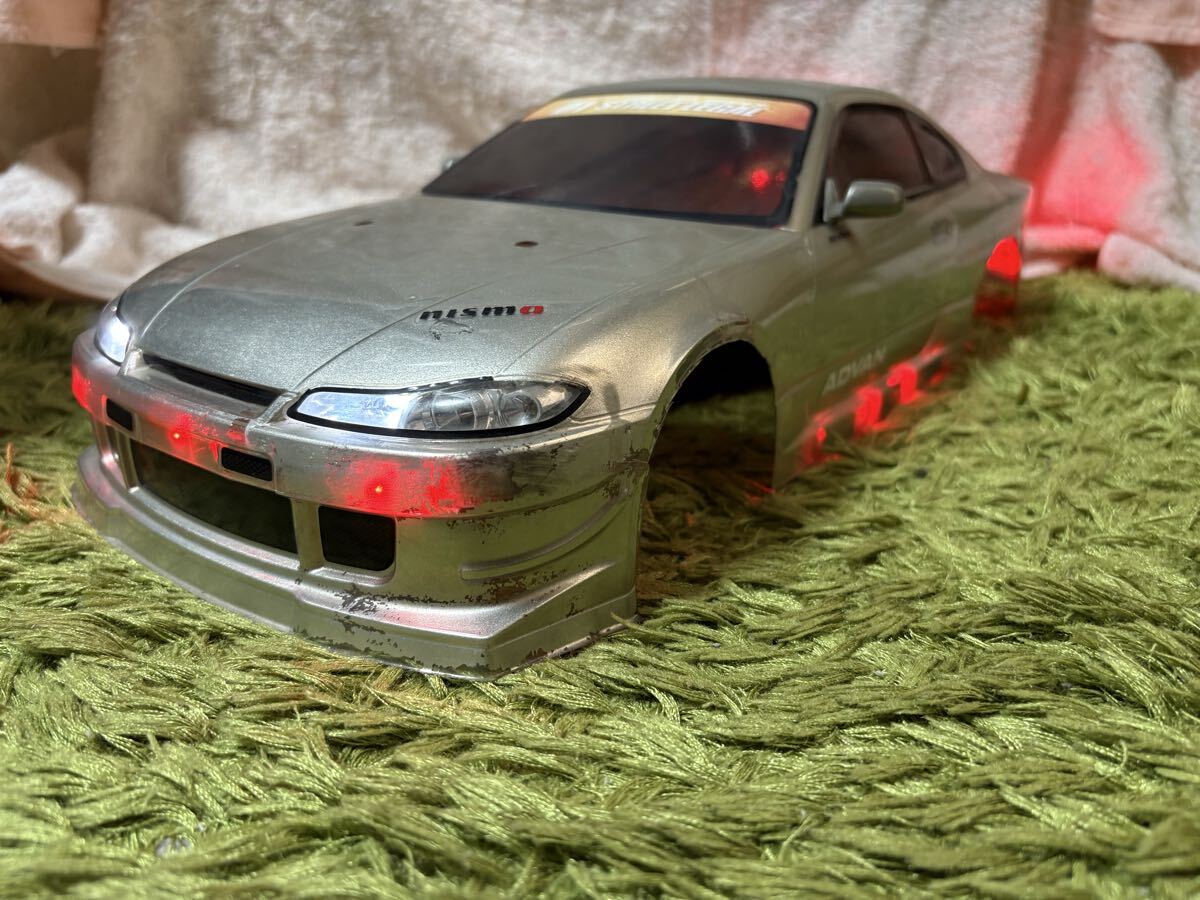 ラジコン RC ボディー シルビア SILVIA タミヤ 田宮 TAMIYA LED 電装付き拍卖