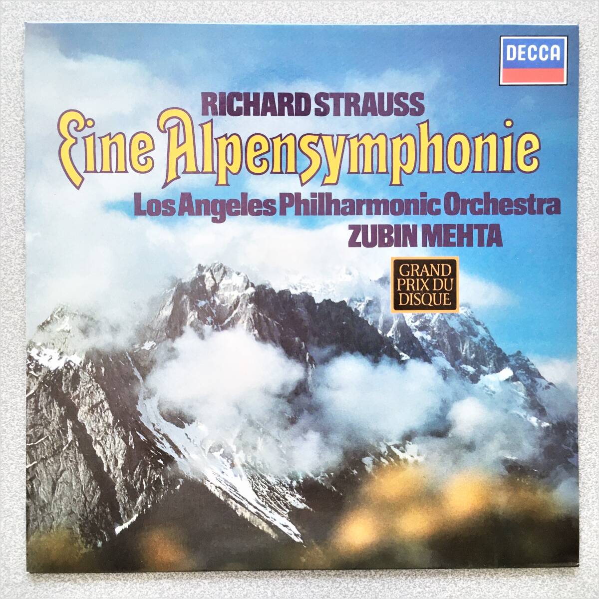 独DECCA メータ/LAPO 「アルプス交響曲」 音の絵画による壮大な大自然のドラマ ジェームズ・ロックによるHiFi録音 新同品拍卖