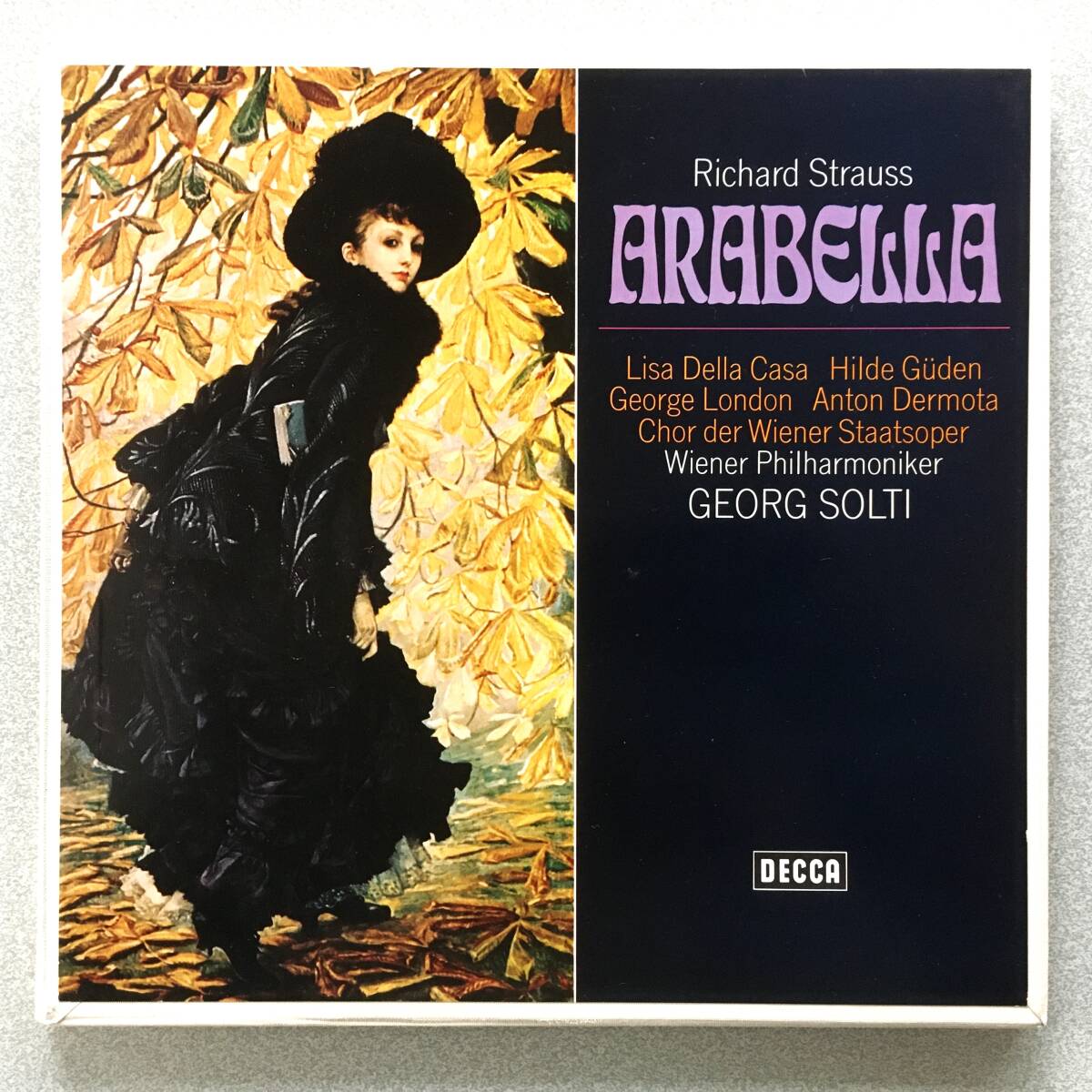 独DECCA SMA 3LP ショルティ/デラ・カーザ/ギューデン R.シュトラウス「アラベラ」全曲 DECCA総力結集の超豪華録音 超美品拍卖