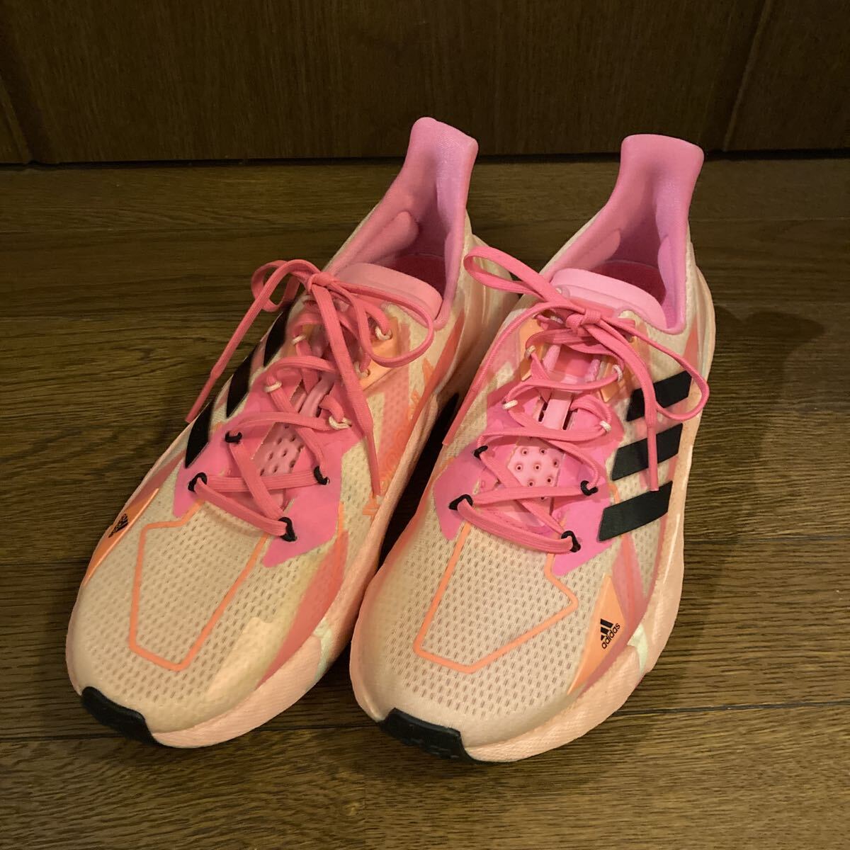 アディダス adidas ハイテク スニーカー X9000L4 HEAT. RDY サーモンピンク 25.0 ランニングシューズ BOOST トレーニング フィットネス拍卖