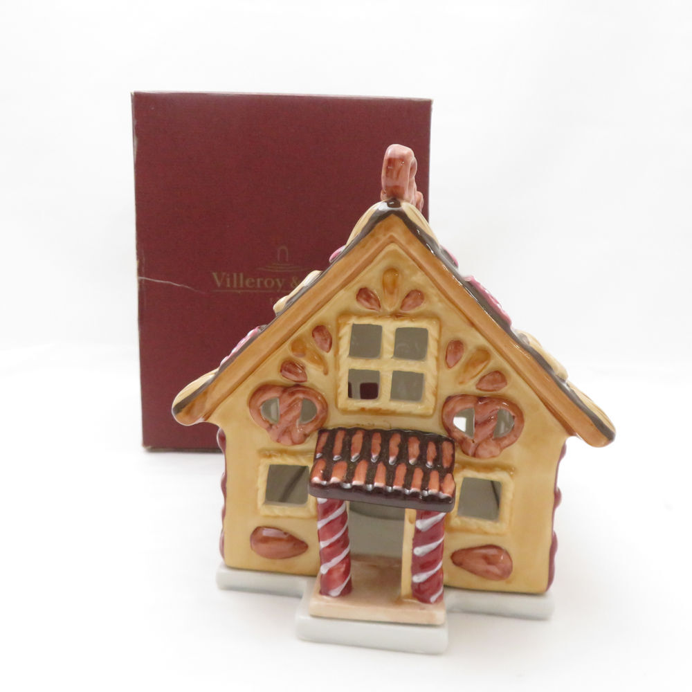 美品 Villeroy&Boch ビレロイ&ボッホ Ginger Village (14-5494-6392) キャンドルホルダー 置物 インテリア ハウス SY13081T2拍卖