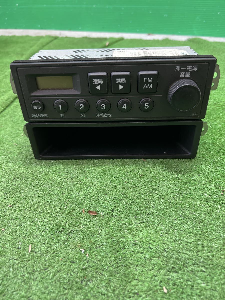 ★ホンダ★HH5 アクティ 平成27年式 取り外し★純正 1DIN AM FM ラジオ オーディオ 小物入れ 取付金具付 MR620JA★動作確認済み★拍卖