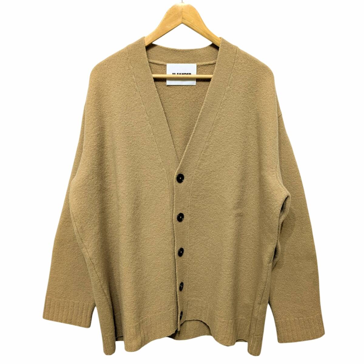 JIL SANDER WOOL CARDIGAN ジルサンダーウール カーディガン I22HP0005 J14506 ベージュ系 サイズ 46拍卖