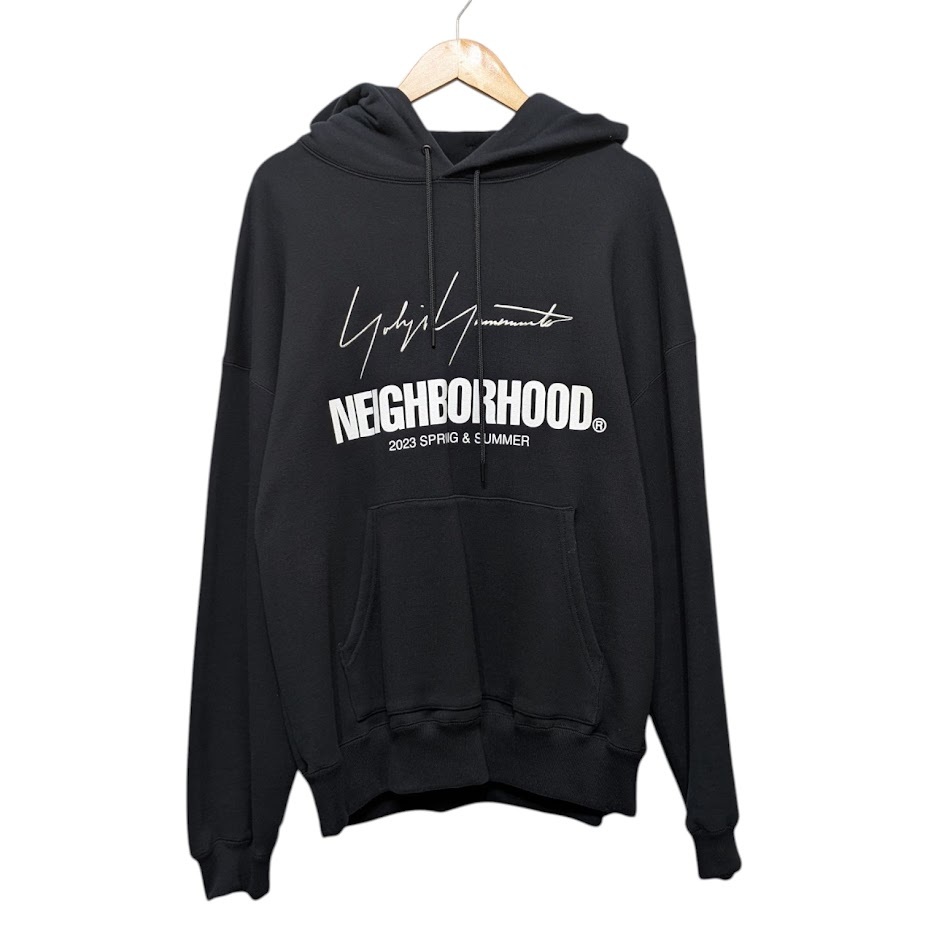 NEIGHBORHOOD YOHJI YAMAMOTO YN HOODED LS CO ネイバーフッド ヨウジヤマモト フーディ パーカー 222YAYYN-CSM01S ブラック サイズ L拍卖