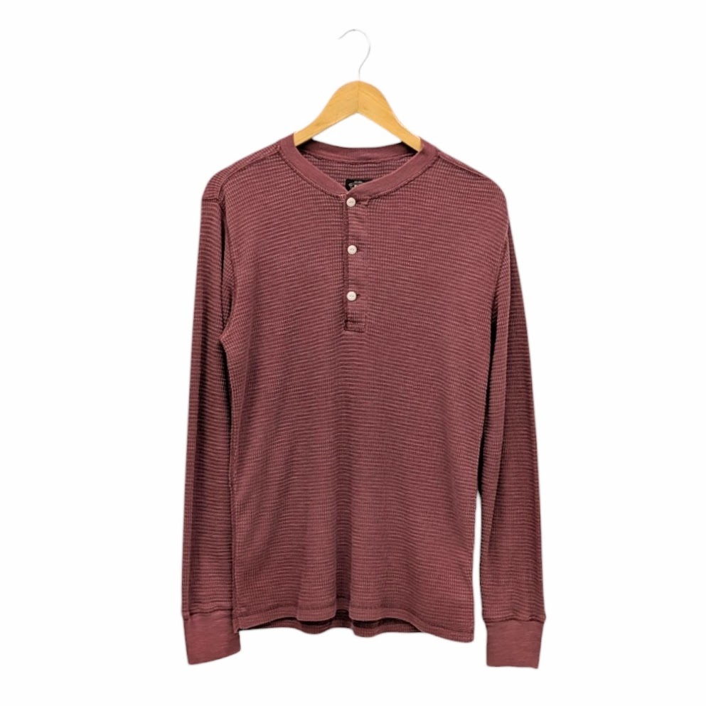RRL Ralph Lauren Cotton Long-Sleeved Henley Shirt ダブルアールエル ラルフローレン ヘンリーネック カットソー 782943935002 サイズ S拍卖