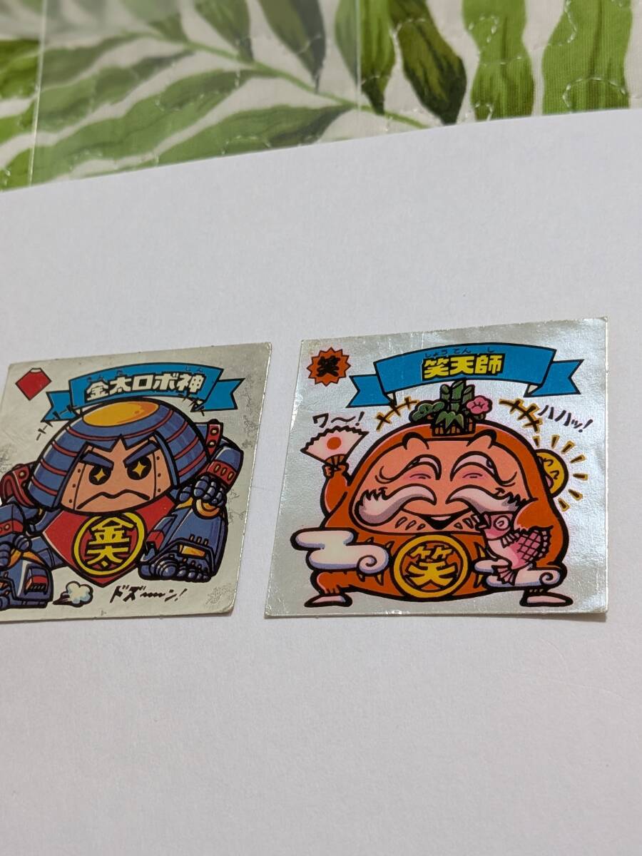 即決 金太ロボ神 笑天師 在庫2枚 旧ビックリマン 2弾 天使 状態 並みレベル  ばら売り1枚 値段 ロッテ拍卖