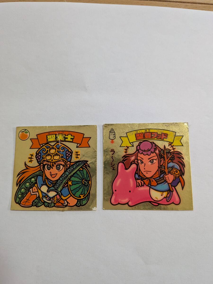 即決 聖実士 聖豊フッド チョコ版 在庫2枚 14 15弾 旧ビックリマン 天使 ばら売り1枚の値段拍卖