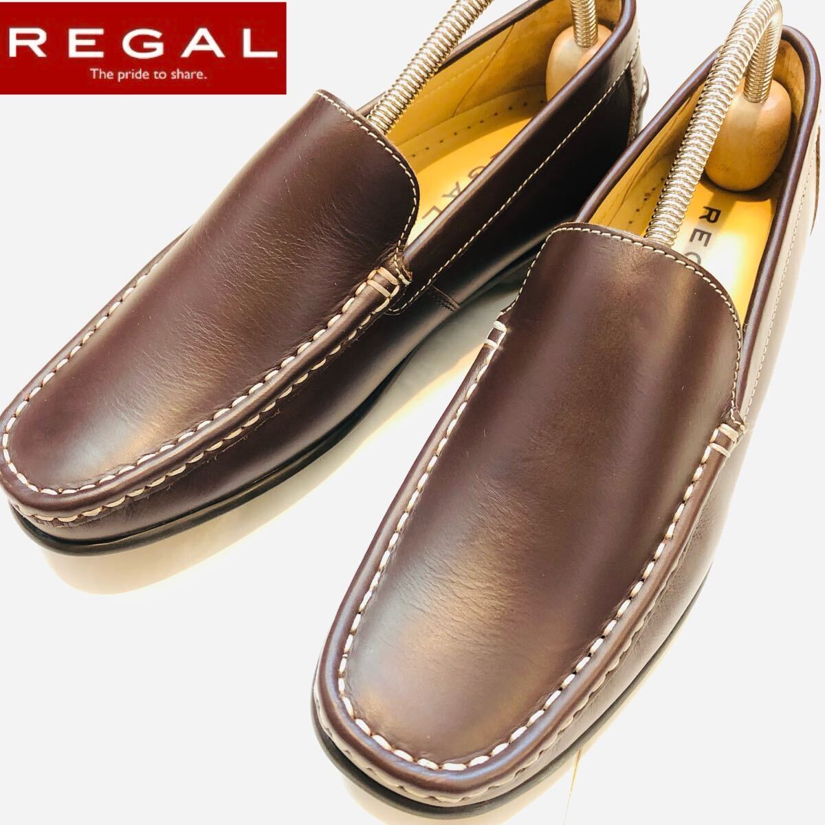 ★未使用級★定価18,000円!リーガル REGAL スリッポン 本革 24拍卖