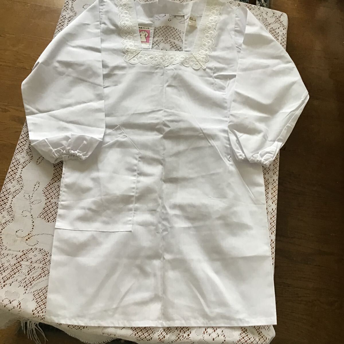 未使用 割烹着 洋装カッポ 85cm 白  エプロン拍卖