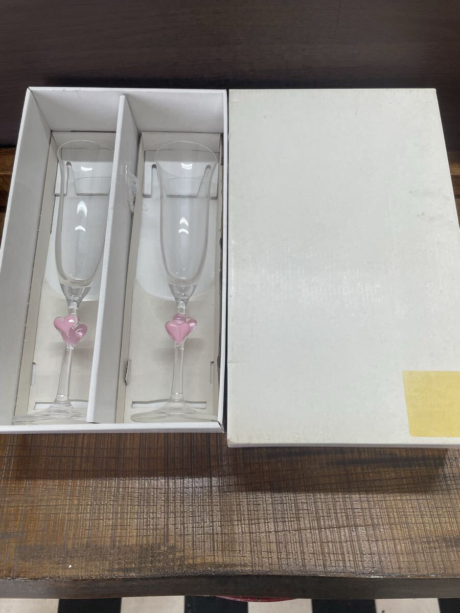 ペアグラス ラムールハート シャンパングラス拍卖