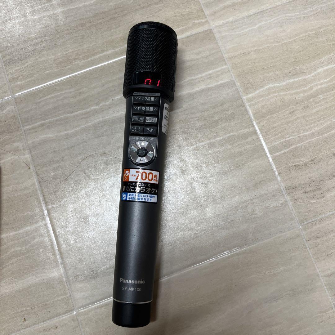 ▲1-1▲パナソニック SDカラオケマイク 700曲内蔵 SY-MK100-K拍卖