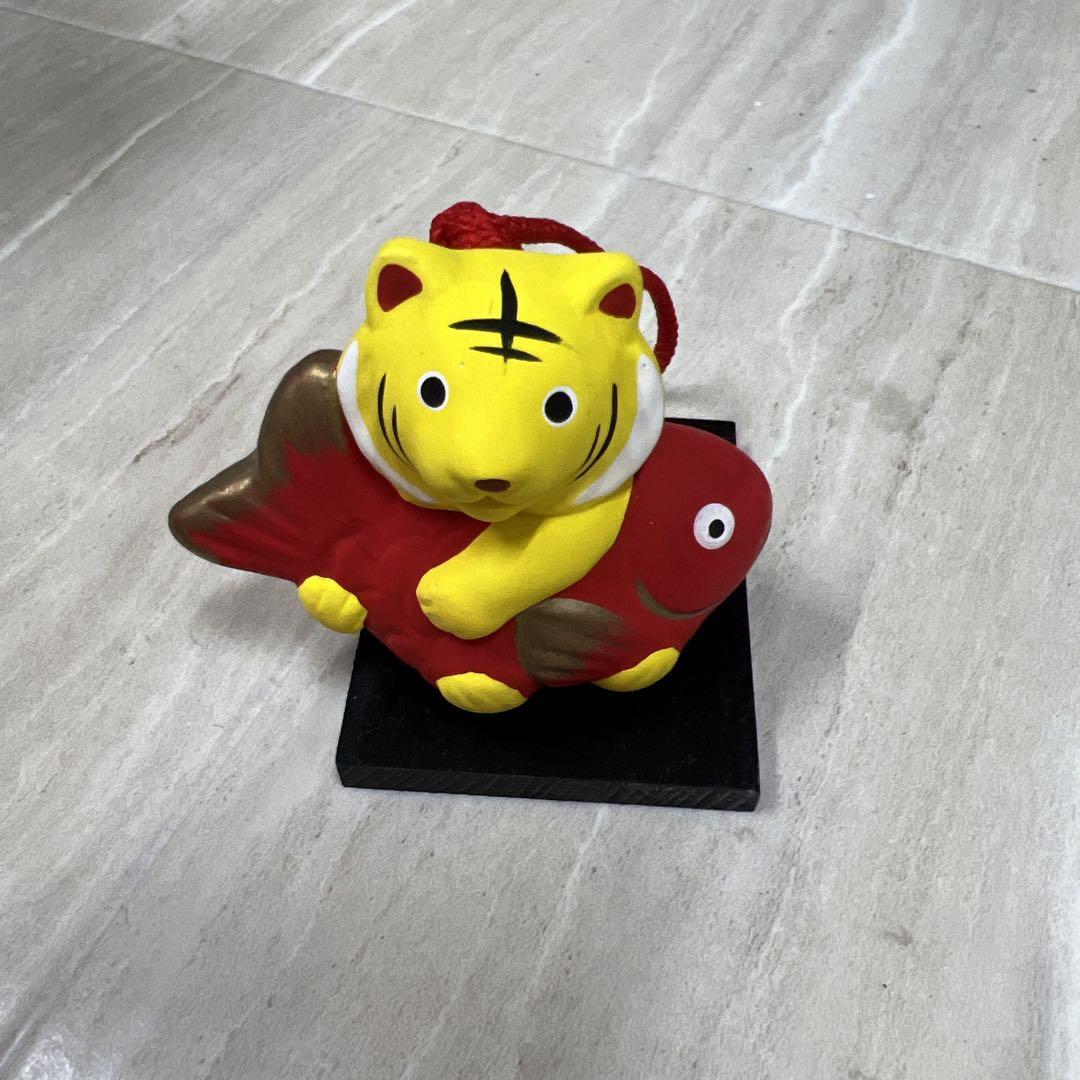 ●1-7●干支神楽 寅年 めでたい 鈴 インテリア 土鈴拍卖