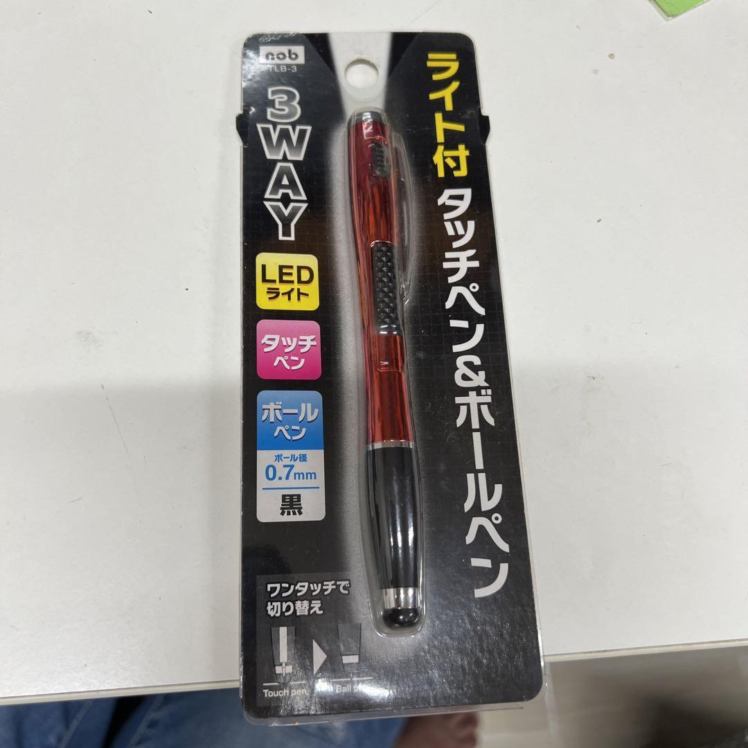 ●4-4●ライト付 タッチペン&ボールペン LEDライト拍卖