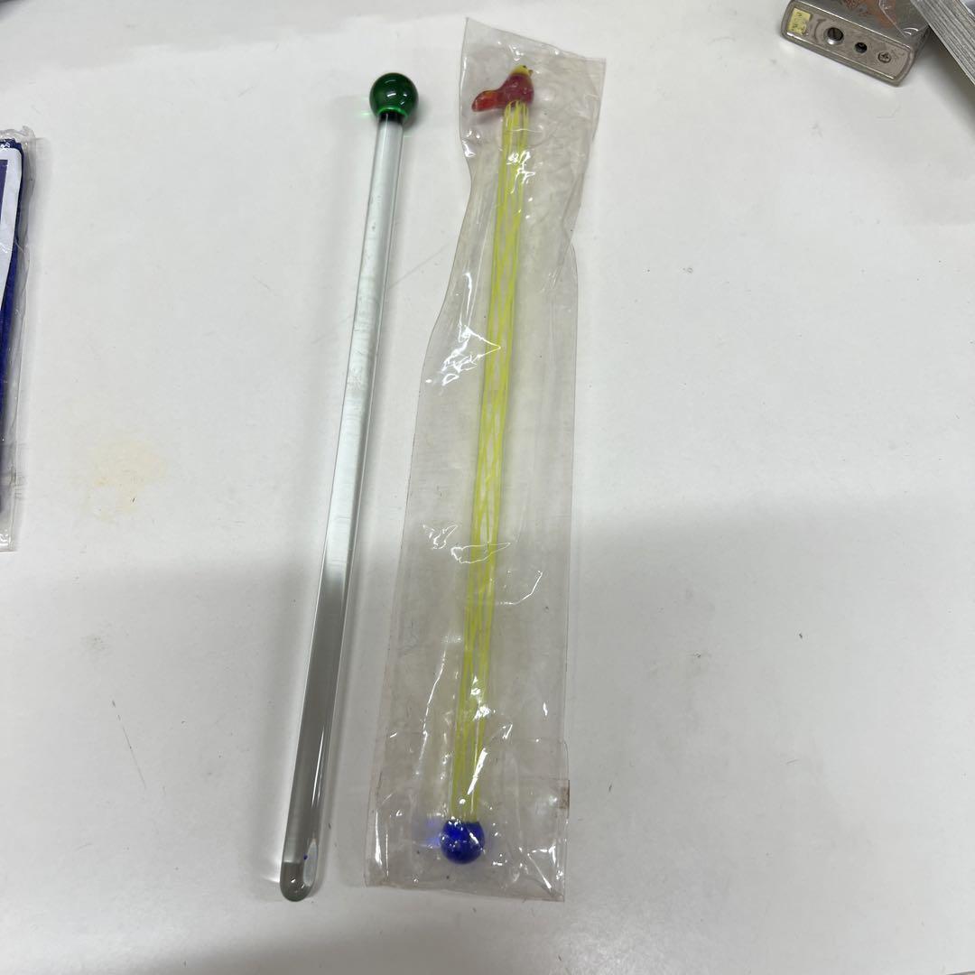 ●2-11●マドラー ひよこ ドリンク ガラス拍卖