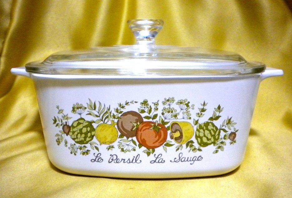 売切 USA コーニング ウエアー キャセロール 両手鍋 容量:1.4L 箱無 纏購入特典有、両面同デザイン、全体重量:1210g拍卖